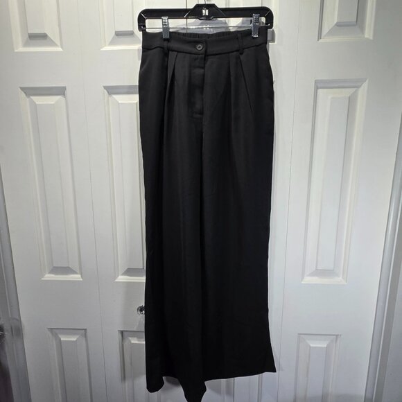 New Women’s Black Wide Leg Business Casual Trousers – Size Small - Picture 1 of 6
